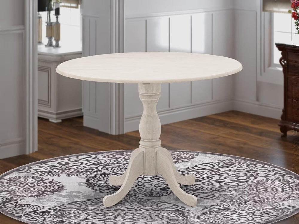 East West Furniture DMT-ABC-TP Dublin Kitchen Dining Table - a Round Wooden T...