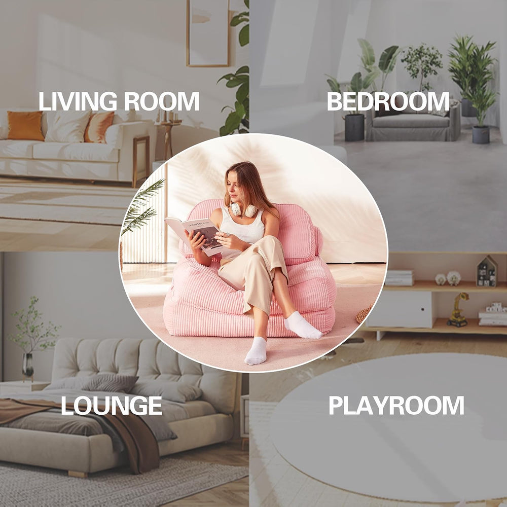Folding Sofa Bed, Flannel Futon Couch Bed with Pillow and Blanket, Convertibl...