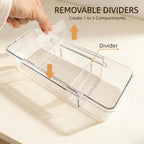Tea Bag Holder，Expandable Tea Bag Organizer Boxes，Clear Acrylic Tea Bag Storage Bins,Kitchen Utensils for Sugar Packet, Coffee, Condiment for Drawer,Cabinet, Countertop,Pantry,1 Pack