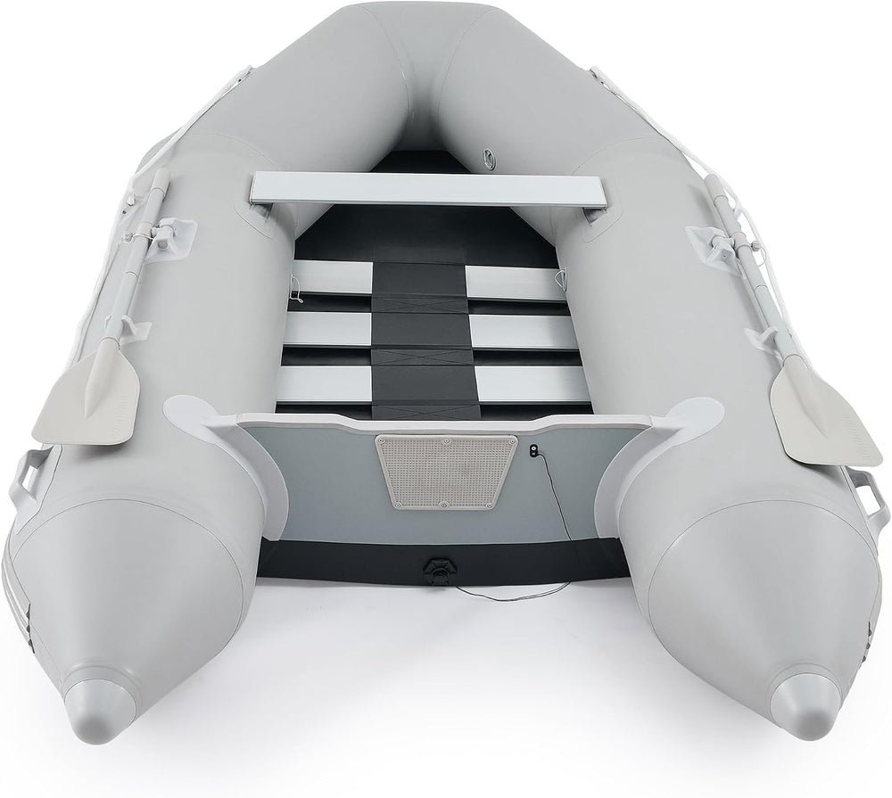 CO-Z 10ft Inflatable Dinghy Boat for 4 Adults, 990lb PVC Raft with Oars
