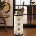 Umbrella Rack Decorative Canes Walking Sticks Holder Storage Bucket for Restaurant Hotel Office Doorway, Beige