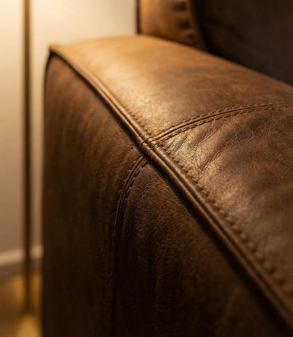 CHERS 83.3" Mid Century Modern Sofa, Luxury French Mixed Fabric Couch wi...