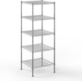 24" Deep x 24" Wide x 64" Height Wire Shelving Kit | 5-Tier | NSF Commercial Storage Rack Unit