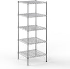 24" Deep x 24" Wide x 64" Height Wire Shelving Kit | 5-Tier | NSF Commercial Storage Rack Unit