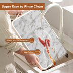 Drawer and Shelf Liner for Kitchen Cabinets, Non-Adhesive Strong Grip Thickened Cabinet Liners for Shelves, Non-Slip Mats Shelving Paper Protect Cupboard, Dresser, Pantry | Marble, 23.6" x 20FT