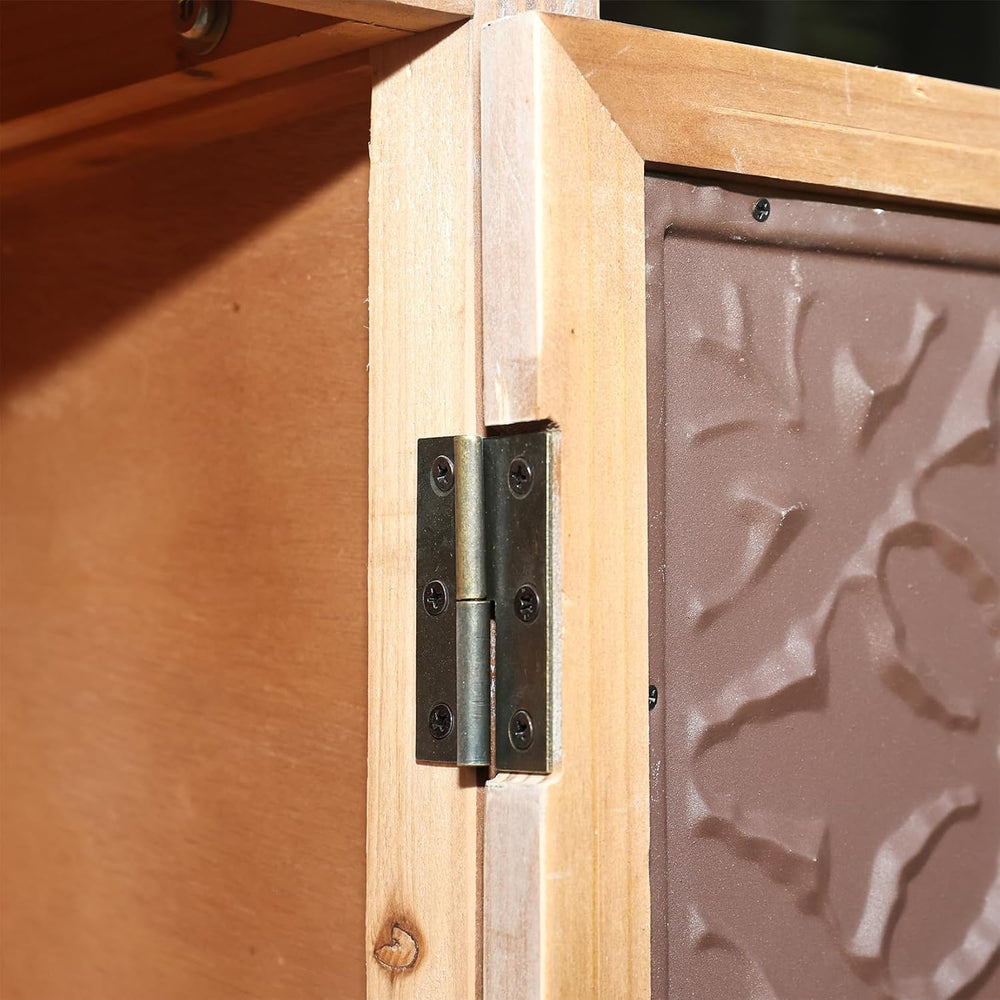 Vintage Kitchen Pantry Cabinet, Freestanding Farmhouse Storage Cabinet with 2...