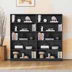 NicBex 59.8“ Heavy Dute Wood Bookcase with Adjustable Shelves, Modern Manga Bookshelf for Living Room, Office, Small Spaces, Manga and Book Shelves Storage, Tip-Over Resistant, 33" Wide Black
