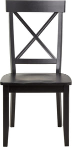Homestyles Blair Black Dining Chairs, Set of 2