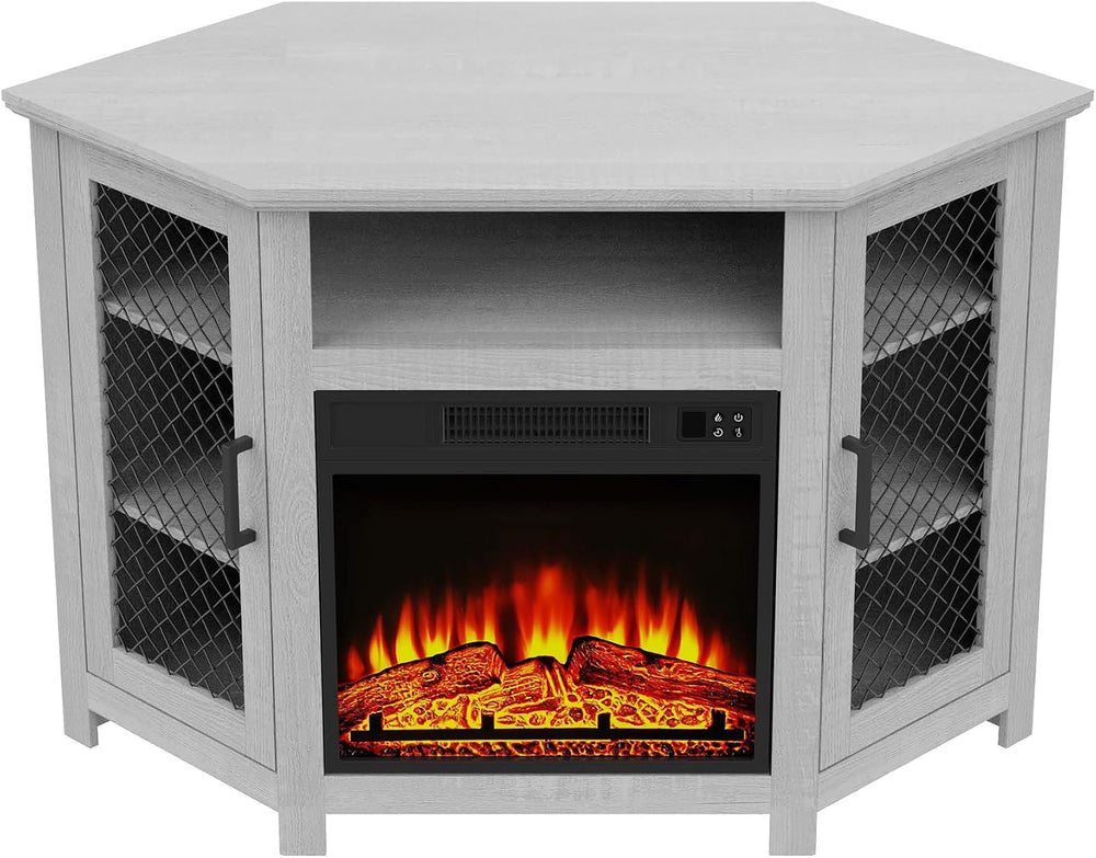 47" Corner Fireplace TV Stand Up to 55" TVs with 18" Electric ...