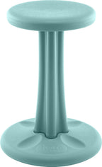 Kore Pre-Teen Wobble Stool, Flexible Seating, Ages 10-11, 18.7in, Teal | Wiggle chair for classroom and home boosts focus, improves posture, and provides an energy outlet; anti-tip base; Made in USA