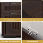 AHB Wine Bar Cabinet with Mini Fridge Space, Liquor Coffee Cabinet with Hidden Trash Cabinet, Buffet Sideboard for Living Room, Kitchen, Dining Room