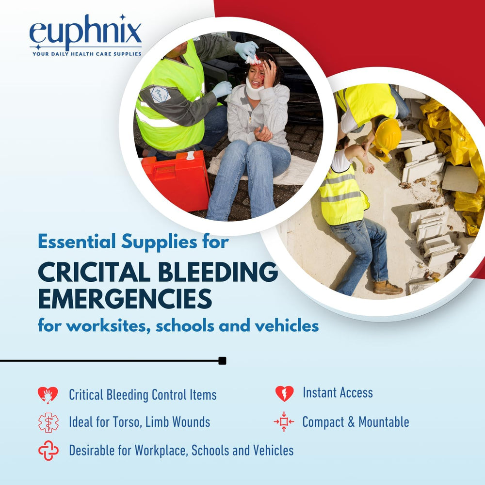 Mountable Bleeding Control Kit, OSHA-Compliant, 12 Pcs