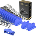 48 pcs MAGNETIC Modular Wrench Organizers for Tool Drawers - Wrench Rack with Metric&SAE Labels, Perfect Tool Storage Holder. Gift for father, brother and boyfriend (with magnet)