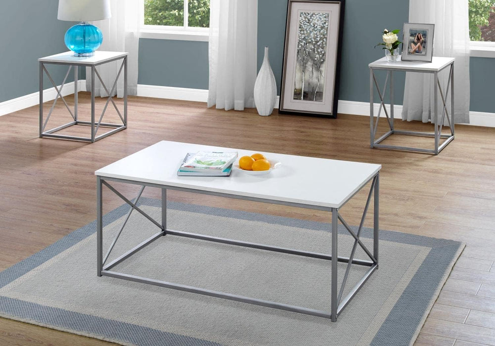 Monarch Specialties Table Set, One Size, White