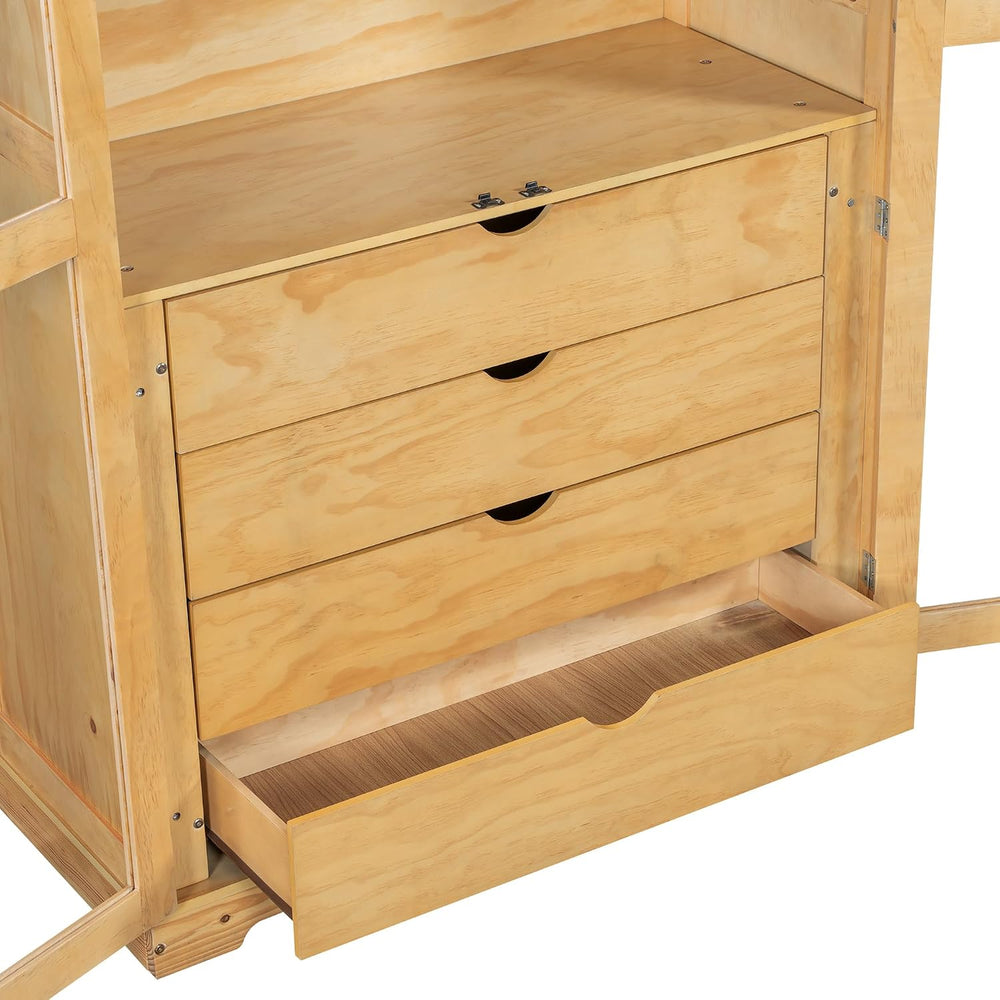 KUIKUI Kitchen Pantry Storage Cabinet, Pantry Cabinets for Kitchen Storage wi...