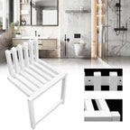 Wall Mounted Chair,Space Saving Hidden Wall Stools,Solid Wood Porch Chair,Door Shoe Cabinet Hidden Footstool Bathroom Balcony Living Stool