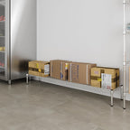 14" Deep x 72" Wide x 8" Height 1-Tier Wire Shelving Kit | NSF Commercial Storage Rack Unit