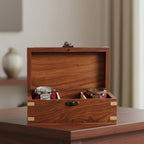 Wooden Watch Box for Men & Women, Watch Organizer & Display Case, Premium Long-Lasting Watch Holder, Elegant Gift for Watch Collectors (Wood Top, 3 Slots)