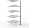 24" Deep x 30" Wide x 64" Height Wire Shelving Kit | 5-Tier | NSF Commercial Storage Rack Unit