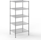 24" Deep x 30" Wide x 64" Height Wire Shelving Kit | 5-Tier | NSF Commercial Storage Rack Unit