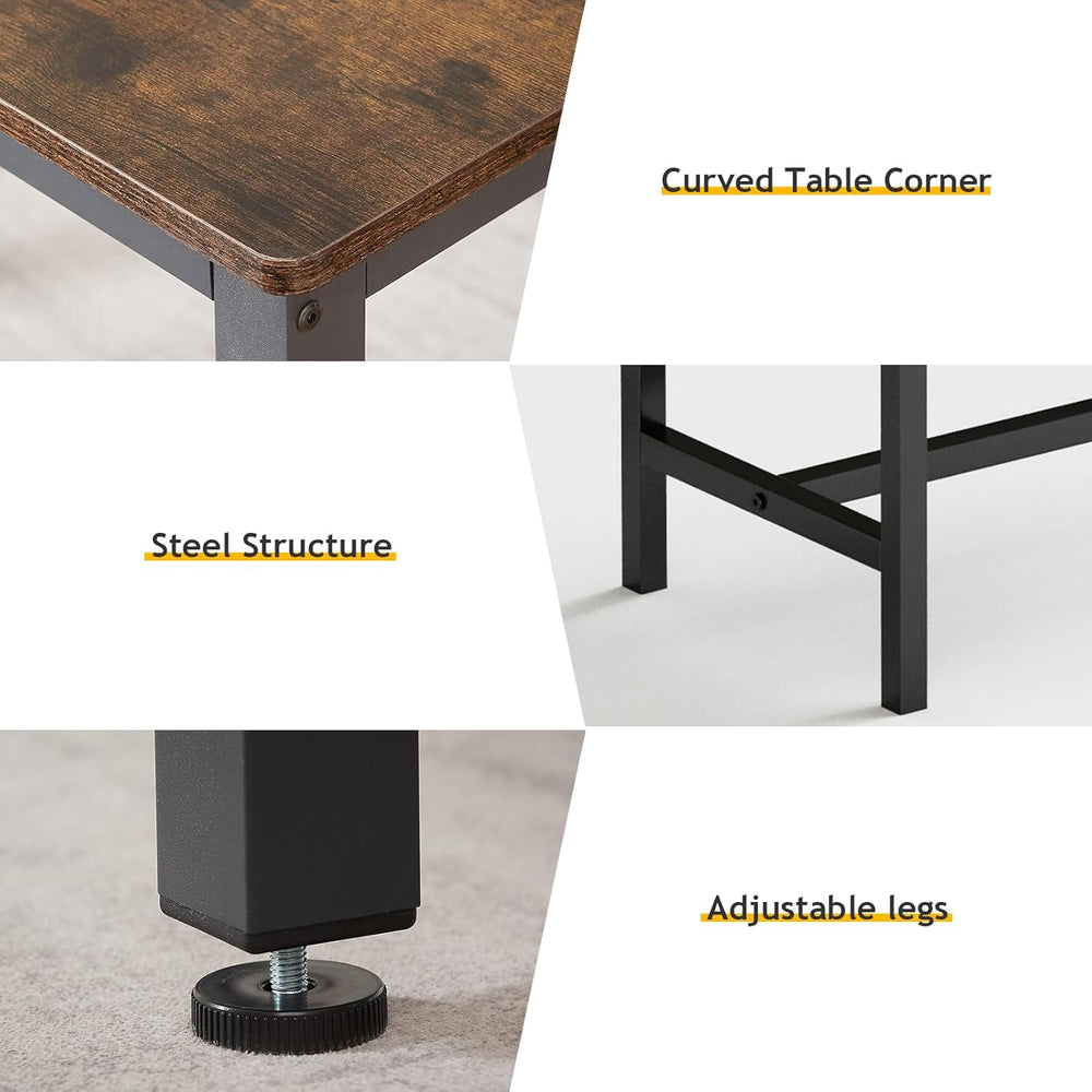 Rovibek Dining Room Table Chairs Set for 4, Modern Space Saving Kitchen Table...
