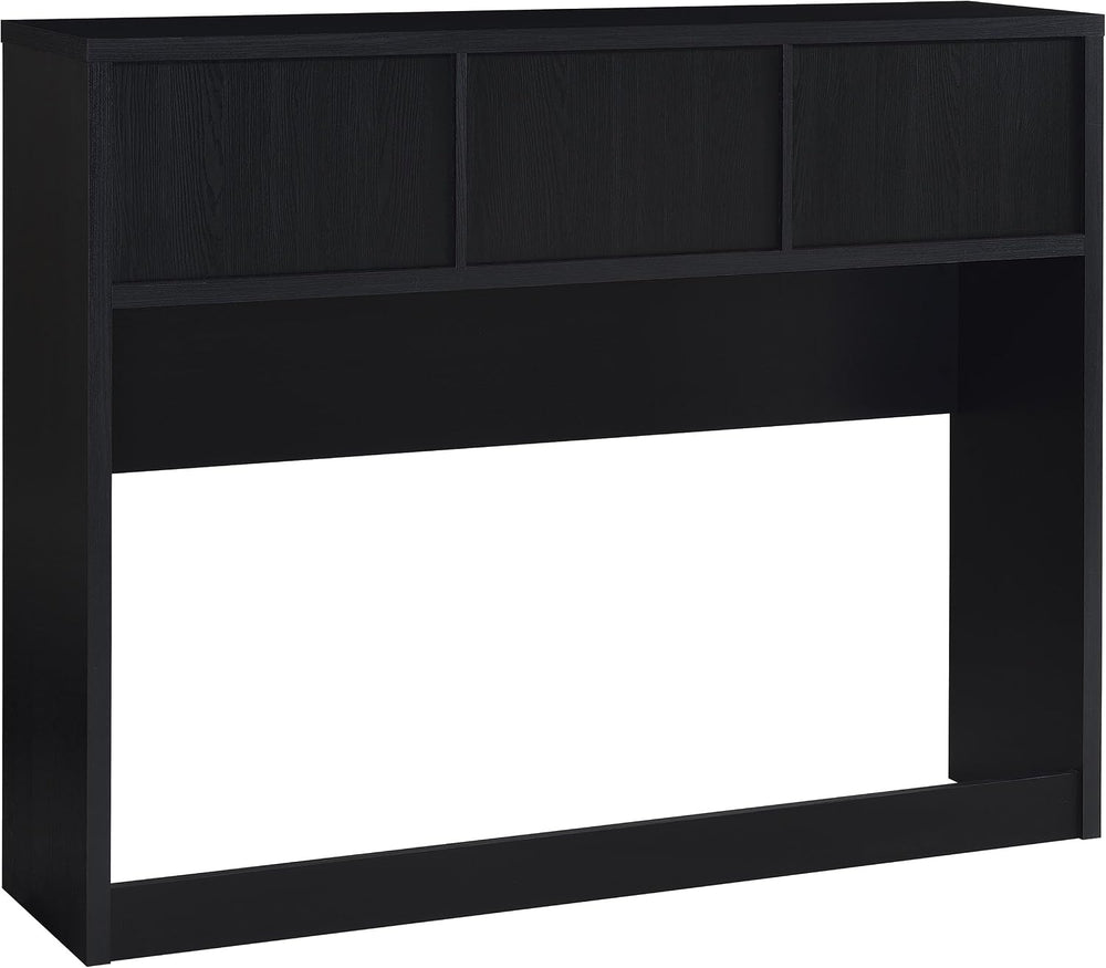 Queen Headboard, Bookcase Headboard, Black Finish Storage with 3 Open Cubbies...