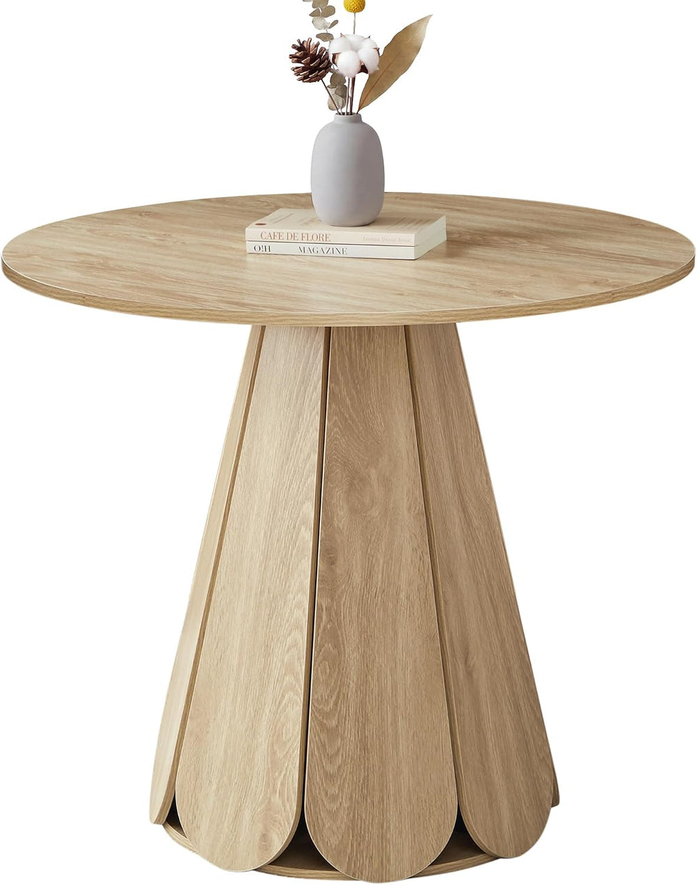 31.5" Round Dining Table for 2-4 People, Modern Small Kitchen & Dini...