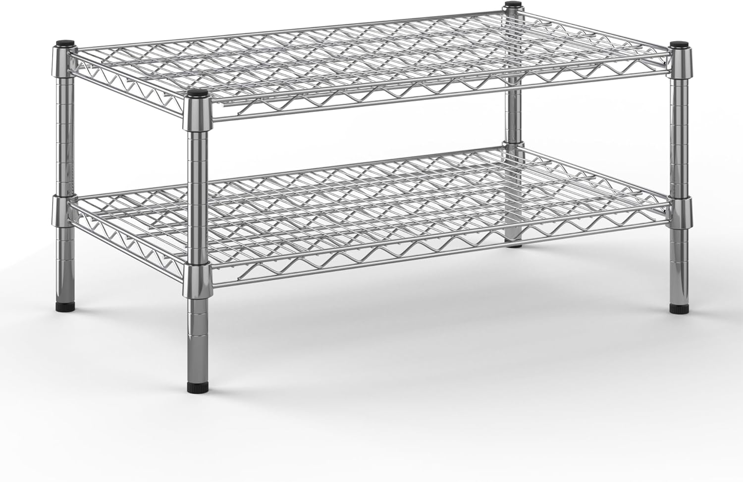 18" Deep x 30" Wide x 14" Height Wire Shelving Kit | 2-Tier | NSF Commercial Storage Rack Unit