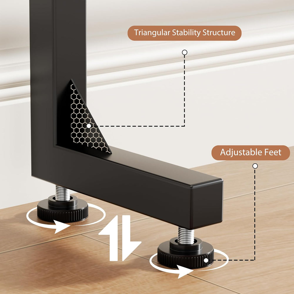 GRLEAF 2 Pack Adjustable Height Narrow Console Table with Power Outlets, 90&q...