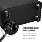 DOKEHOM 25-Inches Slim Laundry Basket on Wheels, Collapsible Rolling Laundry Hamper, Foldable Narrow Corner Clothes Storage Bins (Black)