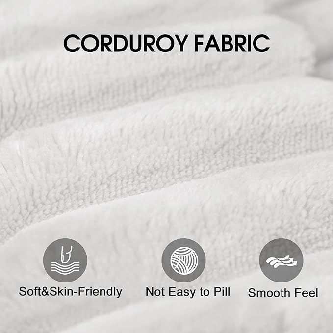 Eafurn Oversized L Shape Modular Sectional Sofa with Right Facing Chaise Lounge,Wide Deep Seat Compressed Corner Couch,Minimalist Corduroy Upholstered Boneless Lounge Sofa Couch | Breathable material, Full Foam, Anti-slip