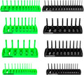 8PCS Socket Organizer Set, Socket Holder, 1/4", 3/8", 1/2" Metric & SAE Socket Tools Trays.