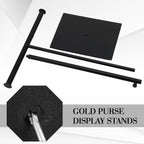 Leinuosen 4 Pcs T Shaped Purse Display Stand Necklace Display Stand Tabletop Adjustable Height Purse Hanger Rack