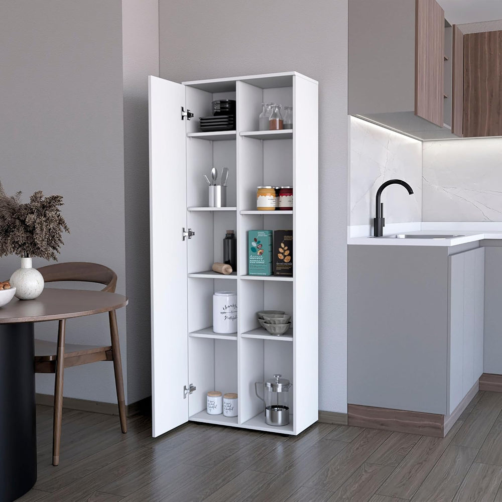 Molly White 1-Door Multistorage Kitchen Pantry