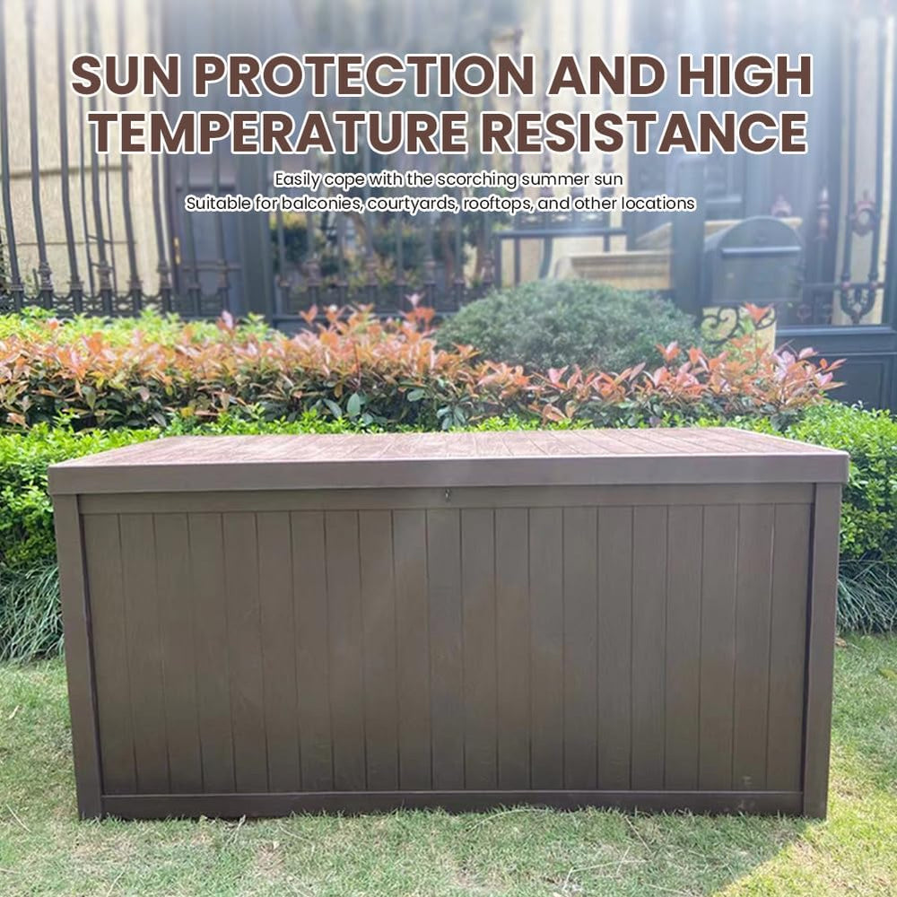 Large Outdoor Storage Box Lockable Organization and Storage Box Waterproof fo...