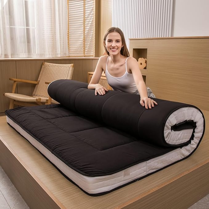 MAXYOYO Futon Mattress, Padded Japanese Floor Mattress Quilted Bed Mattress T...
