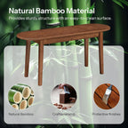 HOOBRO 39.4'' Dining Bench, Bamboo Entryway Bench, Farmhouse Kitchen Table Bench, Sturdy Dining Room Bench, Easy to Assemble, Wooden Bench for Living Room, Hallway, Bedroom, Bathroom, Mocha MA19CD01