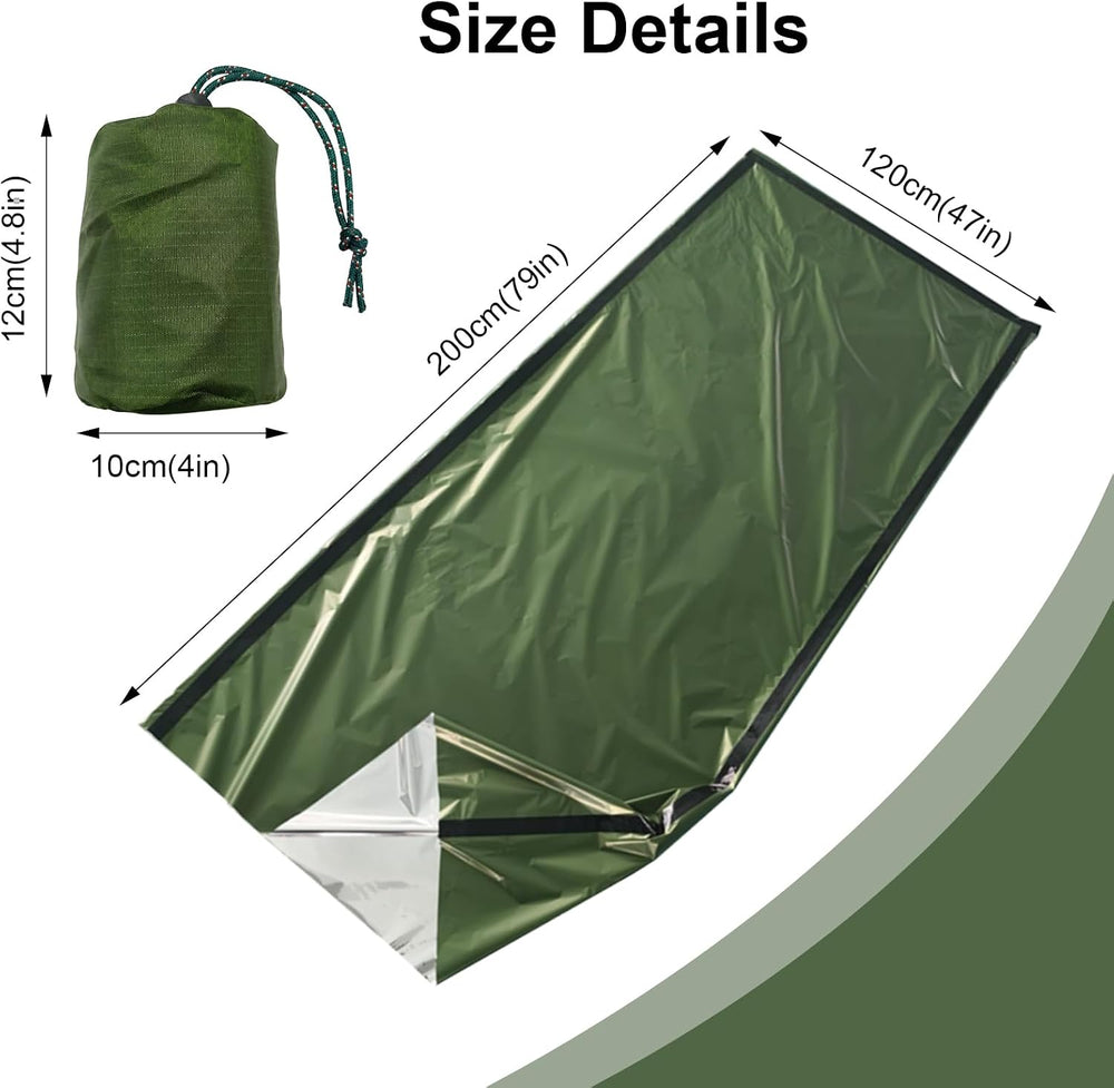 Camouflage Emergency Sleeping Bag Survival Blanket