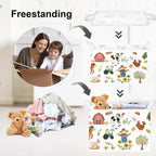 Clastyle Farm Animals Baby Laundry Hamper Leaf Kid Storage Basket Boy Girl Gift Toy Box Collapsible Clothes Organizer Nursery Bin for Bedroom,Sunflowers,40 * 30 * 30 cm