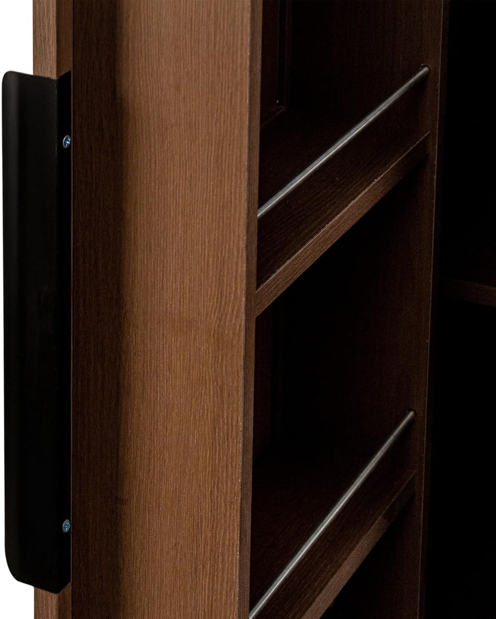 KEIKI 63" Tall Kitchen Pantry Storage Cabinet with Door-Side Rack & ...