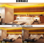 32.8ft Orange Color COB Strip Lights with RF Remote, 2000K Dimmable Ultra Bright Yellow COB Light Strip, Indoor Adhesive Led Lights for Cabinet, Living Room, 2 Rolls of 16.4ft