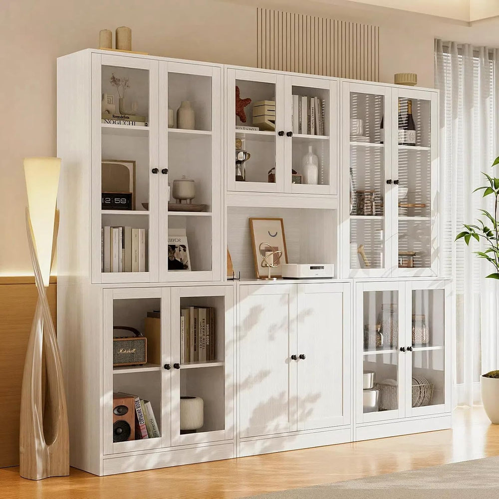 TUSY 71'' Tall Pantry Cabinet, Kitchen Hutch Storage Cabinet, Buffet ...