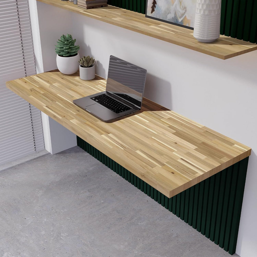 Acacia Butcher Block Countertop 60 x 30 x 1.5 Inches, Unfinished Solid Wood T...