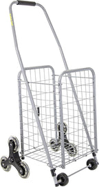 dbest Products Stair Climber Cruiser Cart Sport, Foldable Grocery Cart on Wheels,Multi-Use Collapsible Folding Laundry Basket with Wheels