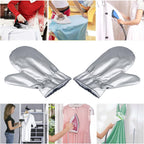Garment Steamer Ironing Gloves Flexible Anti Steam Mitt Heat Resistant Waterproof Protective Ironing Glove for Steaming Clothes -1 Pair