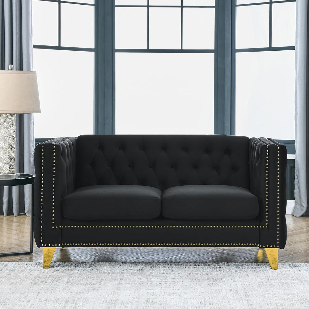 Antetek 80-inch Couches + 58-inch Loveseat Sofa Set for Living Room, Modern B...
