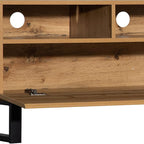 Ball & Cast 70" Modern TV Stand for TVs up to 80", Media Console with Drop-Down Door, 2 Drawers & Adjustable Shelf, Entertainment Center w/Ample Storage for Living Room, Home Theatre,Wood