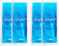 4 Pack Ice Pack for Insulin Cooler Travel Case - TSA Approved Ice Packs for Diabetic Travel Case and Travel Medicine Organizer,Small Gel Ice Pack for Refrigerated Medicine Travel Case by Leng Ke
