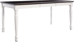 Crosley Furniture Shelby 3-Piece Traditional Dining Table Set for 6 with 2 Wood Benches, Distressed White