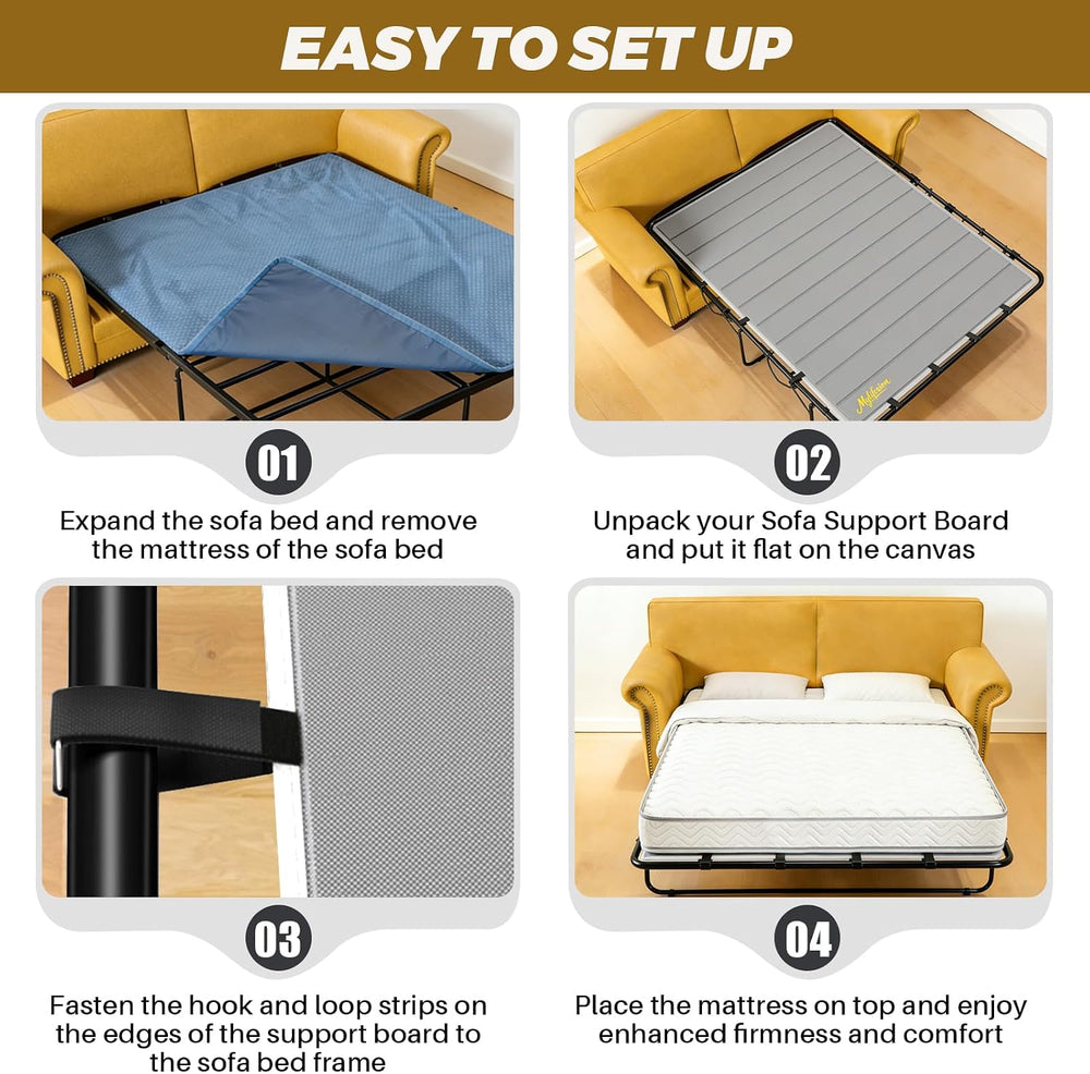MYLIFESION Sleeper Sofa Support Board, Queen Size (54”x64”) | Sofa Bed Board ...